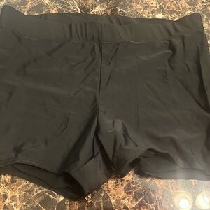 Torrid Black Strappy Swim Shorts